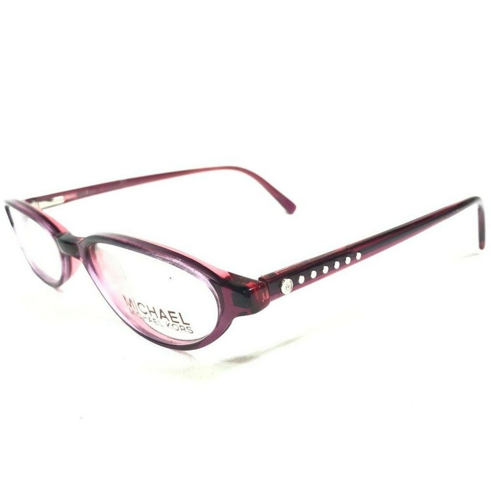 Michael Kors M2640 609 Eyeglasses Frames Clear Purple Round Oval Logos 46-18-135
